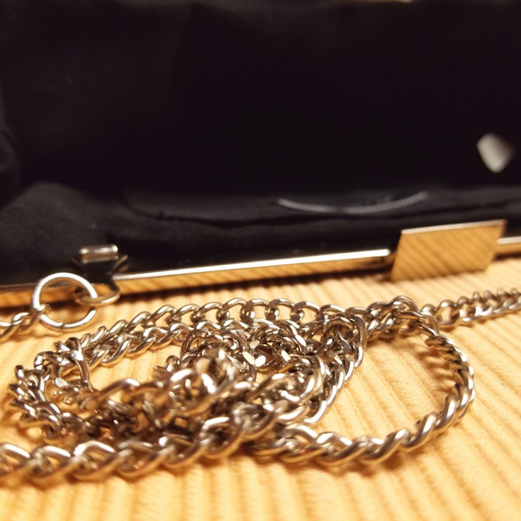 Aldo Satin Black Clutch - Picture 6 of 6